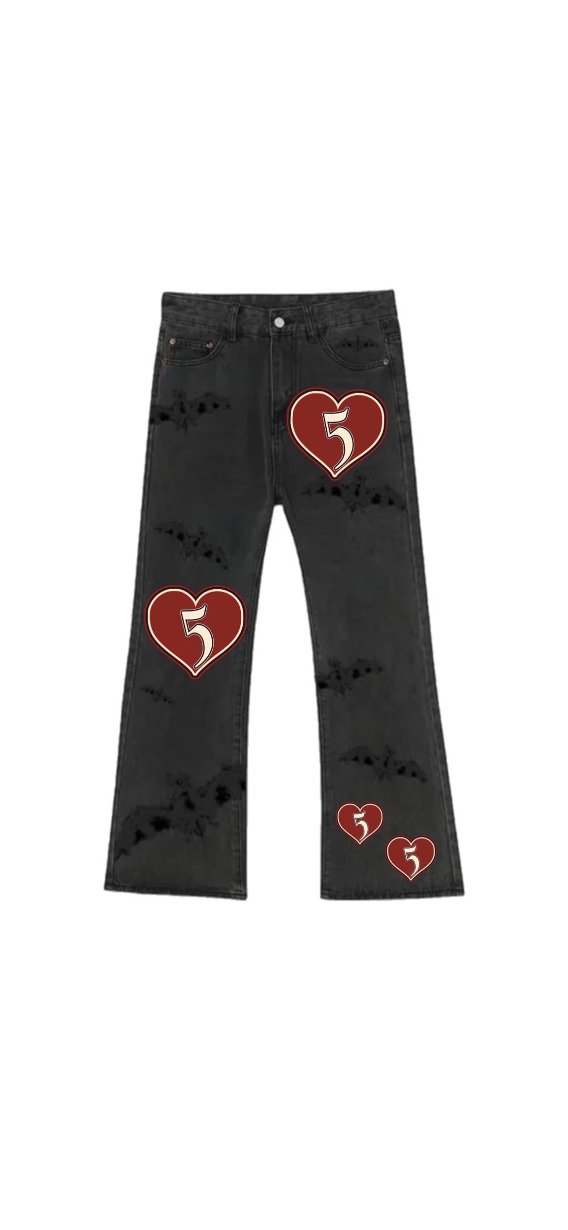 555 Hearts Pants