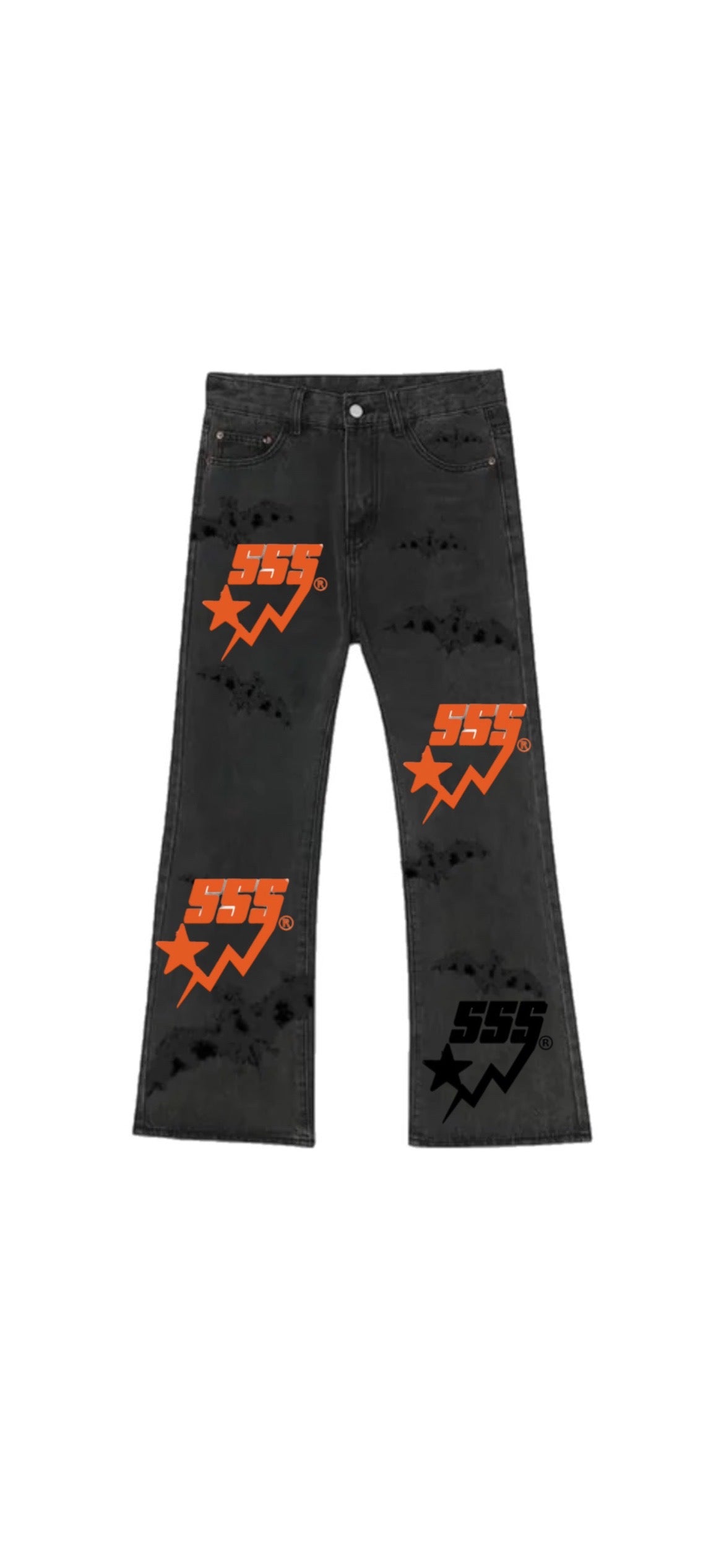 555 star Black Jeans