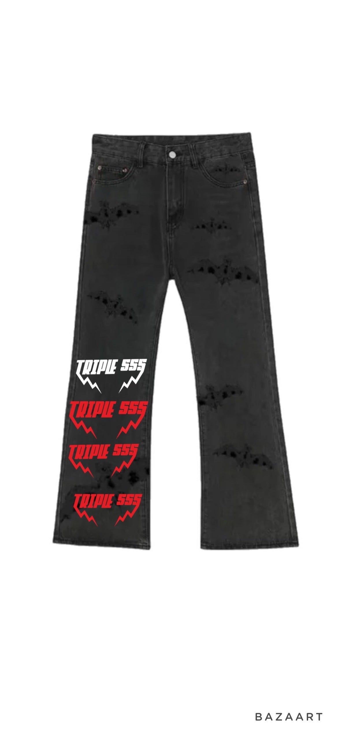 Triple 555 Red White Pants